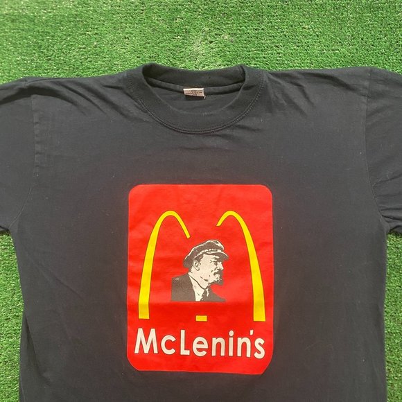 Lenin Communist Russia Vintage 90s Punk Parody T-Shirt - Picture 2 of 5
